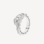 Gold-Plated CZ Snake Ring