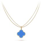 Gold-Plated Motif Pendant Long Necklace - Image 13