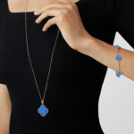 Gold-Plated Motif Pendant Long Necklace - Image 14