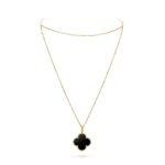Gold-Plated Motif Pendant Long Necklace - Image 15