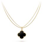 Gold-Plated Motif Pendant Long Necklace - Image 16