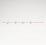 Rose Gold-Plated White Mother of Pearl Bracelet - Image 2