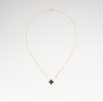 Gold-Plated Black Onyx Star Necklace - Image 2