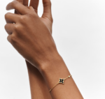 Gold-Plated Black Onyx Star Bracelet - Image 3