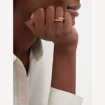 Gold-Plated CZ Snake Ring - Image 6