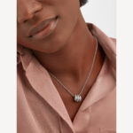 Gold-Plated CZ Triple Ring Snake Necklace - Image 8