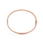 Gold-Plated CZ Beaded Bangle Bracelet - Image 6