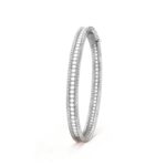 Gold-Plated CZ Beaded Bangle Bracelet - Image 8