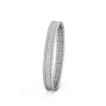 Gold-Plated CZ Beaded Bangle Bracelet - Image 8