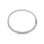 Gold-Plated CZ Beaded Bangle Bracelet - Image 9